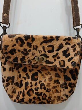 Myrabag Leopard Hair on Crossbody